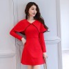 2631 autumn new cloak slim dress