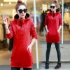 5502 # new thick in the long paragraph sweater national wind thicken plus large size women