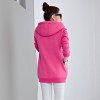 5339 thicken fleece long hooded sweatshirt