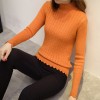 3112  autumn women's Korean fashion high-collar loose sweater