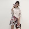 8136 autumn Korea fashion ladies wool lining students long sleeves sweatshirt