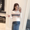 8819 preppy style tripes sweater