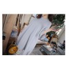 8608 large size pajamas long sleeves shirt with striped pants