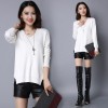 8067 large size loose  thickening women 's winter sweater