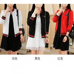 1865 women spring and autumn small baseball short jacket