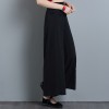 329 cotton and linen embroidery large size national wide leg pants