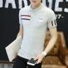 2093 Men's summer short sleeve slim cotton Polo shirt