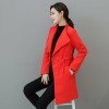 8201 slim waist lapel woolen coat