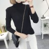 8082 slim high collar Korean long sleeve  sweater
