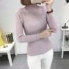 8079 # autumn and winter new slim high collar sweater Korean long-sleeved wild base sweater
