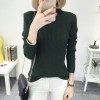 8082 slim high collar Korean long sleeve  sweater