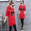 5511 thick plus fleece long sweater