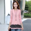 Autumn and winter new large size loose fake two piece sweaters 5530