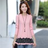 5530 Autumn and winter large size loose fake two piece sweaters 