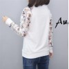 8010 Korean Style Long Sleeve Loose Letter Print T-Shirt 