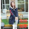 8693 woolen lining long cotton thick coat