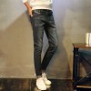 Men's new denim Korean version of the straight Slim jeans male young boys leisure stretch feet trousers # 137