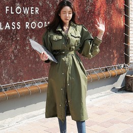 2798 autumn Koreanfashion handsome long coat