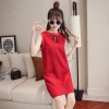 6230 # temperament bow sleeves sleeveless dress