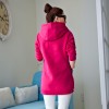5337 real shot thick plus cashmere long sweater with hat sweater long sweater student equipment