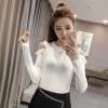 856 sexy off shoulder long sleeve knitting shirt