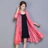 Summer mulberry silk jacket female models high-grade silk sunscreen cardigan long paragraph air conditioning shirt thin section outside the shawl