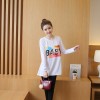 9009 # (real shot) 2017 spring new long-sleeved baby shirt + leggings pregnant women set