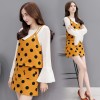 3803 dot prints three-pieces suit