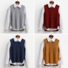 2017 Korean version of the new women's vest straps with short sweater vest knitted vest