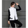 1620 stand collar down short vest jacket