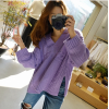 340 # Korea fashion Spring and Autumn New V-neck knitting special loose sweater