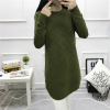 9090 autumn and winter Korean fashion pure color long knitting sweater