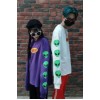 88001 autumn couple Harajuku alien printing round neck loose long sleeve sweatshirt