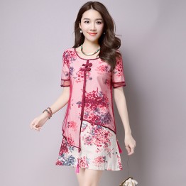 649 Women's spring and summer Chinese style improved fashion cheongsam dress
