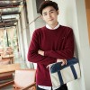 M821 men's Korean style round neck elastic sweater