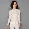 8005 spring slim doll collar lace chiffon shirt