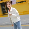 835 loose short denim tassel short jacket