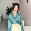 564 Korean Chic Retro Temperament Chiffon Long Sleeve Shirt