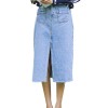 1818 high waist pocket denim half skirt