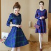 1615 # autumn fashion slim large size long sleeves dress