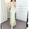 9171 sleeveless hollow sexy big ladies evening dress