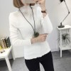 8085 slim high collar Korean long sleeve sweater