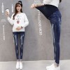 126 pregnant women autumn and winter holes slim pencil jeans