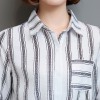 2038 stripes bottoming fashion large size long sleeve casual shirt