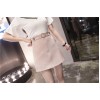 Spring and autumn solid color high waist A line skirt one step skirt