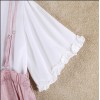 196 Korean fashion fresh sling chiffon strap pants with white blouse