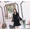 2039 black swan pearl ladies temperament dress