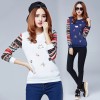 6615 new Women 's Letter Print Long Sleeve Sweatshirt