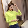 8006 autumn new Korean fashion tassel long-sleeved slim shirt