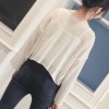 6605 Ice silk hemp cardigan short long-sleeved suncreen shirt